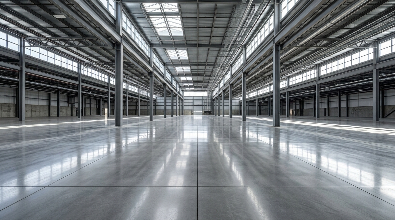 Commercial concrete slab and foundation construction in Detroit